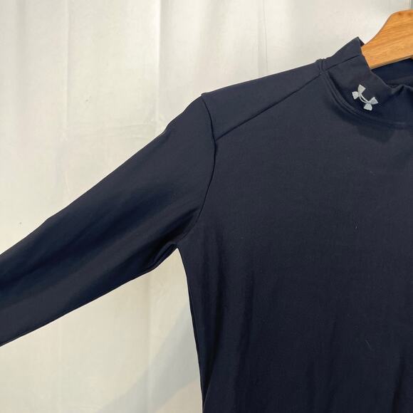 UNDER ARMOUR Womens ColdGear Compression Mock Long Sleeve Top Black Size M - Picture 5 of 11